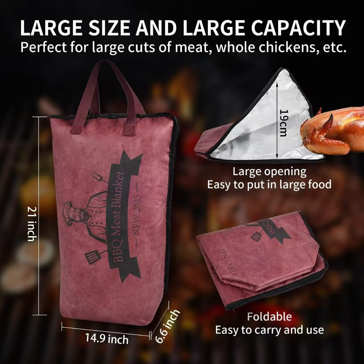 IIFONII portable folding design fits in bags for picnics and camping