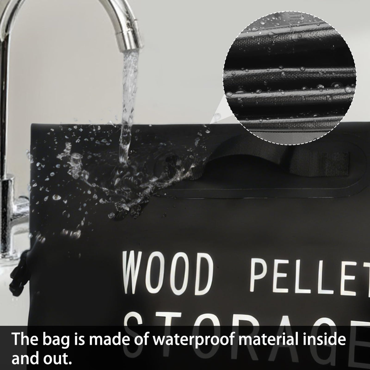 IIIBUMWOW dual-handles pellet bin enables easy lifting and controlled pouring.