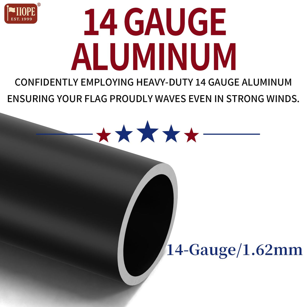 IIOPE 20ft flag pole in-ground installation demonstrates quick, secure yard setup
