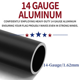 IIOPE bottom tube diameter 2.3 inches enhances wind stability in yards.