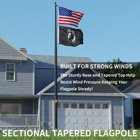 IIOPE 25ft rustproof finish preserves color and shine in rain and sun.