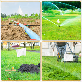 IKAYAS reusable yard flags stay highly visible for landscaping plans
