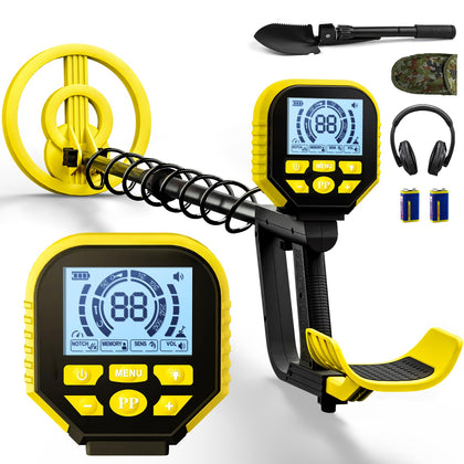 ikiu 2026 metal detector with LCD display for easy target reading.