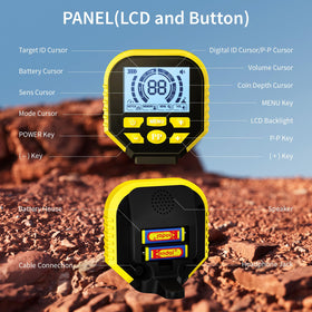 ikiu waterproof coil supports beach and river detecting in wet conditions.