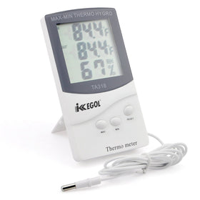 iKKEGOL energy-friendly thermometer powered by a single battery.