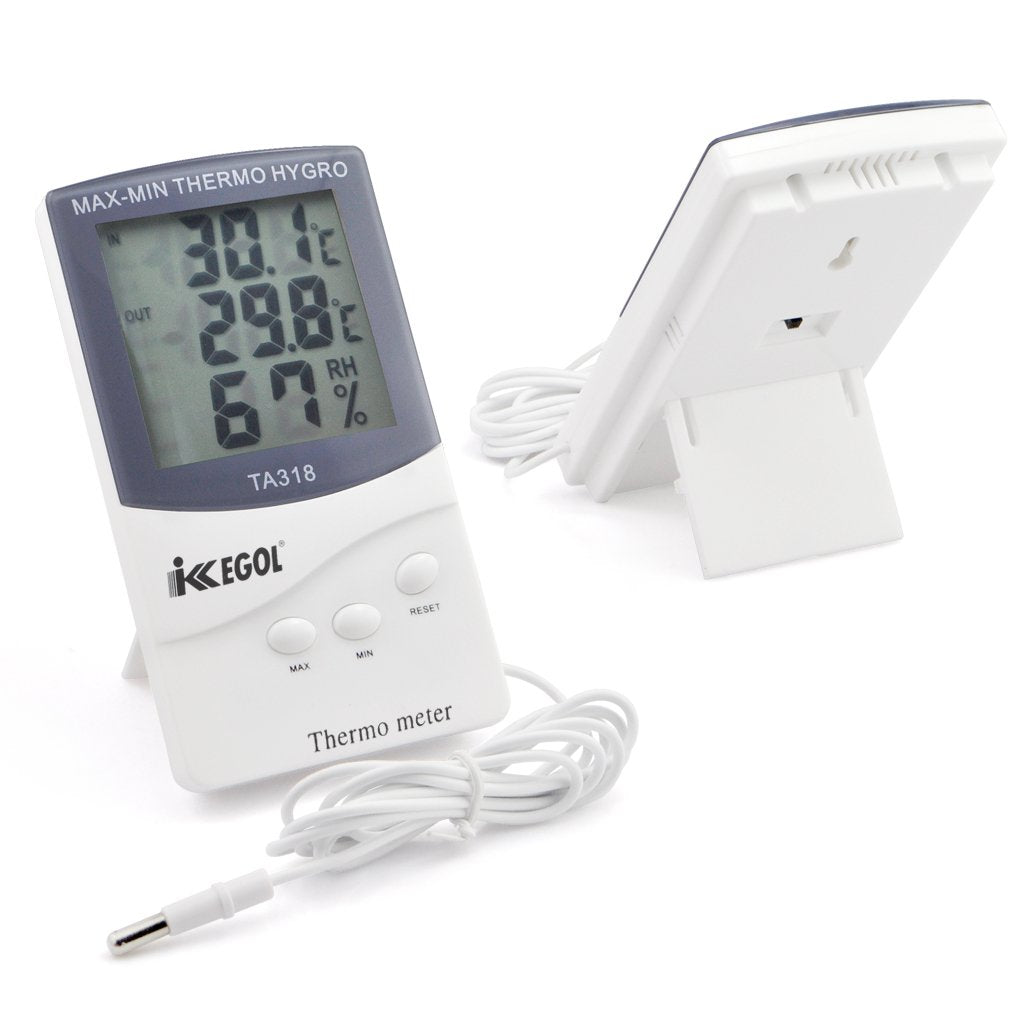 iKKEGOL clear LCD display with easy readability in any room.