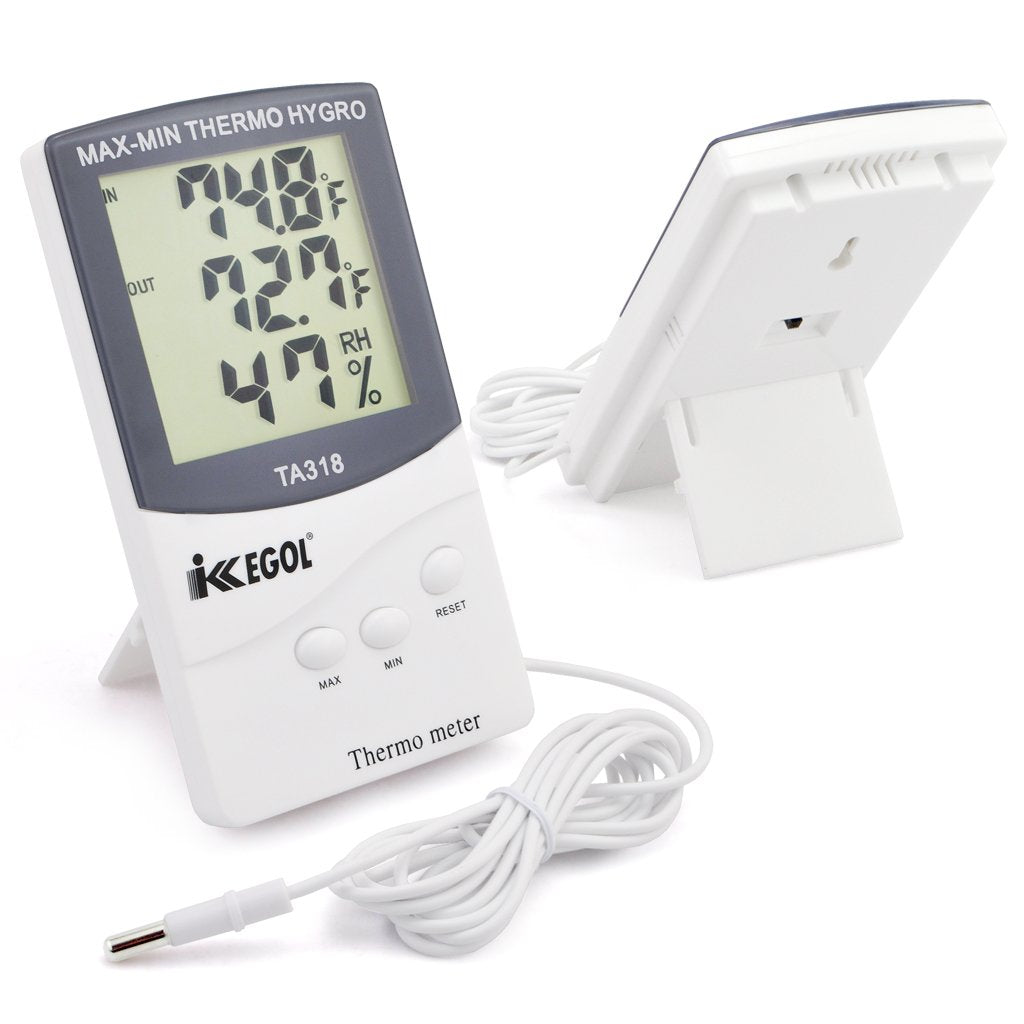iKKEGOL outdoor probe cable enables accurate external temperature readings.