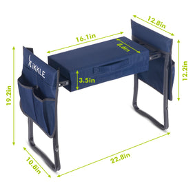 ikkle heavy-duty garden kneeler with shoulder strap for easy carrying