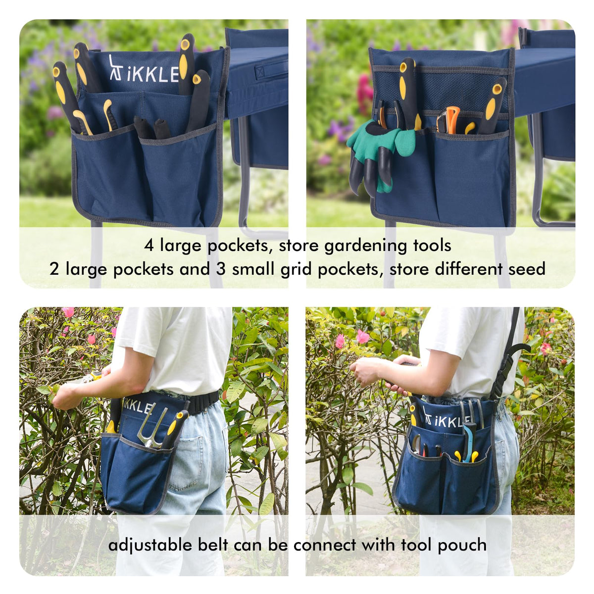 ikkle heavy-duty garden kneeler sturdy frame designed for durability