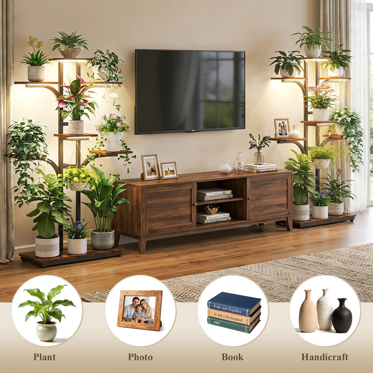 ikkle seven tier design maximizes plant displays in a compact footprint