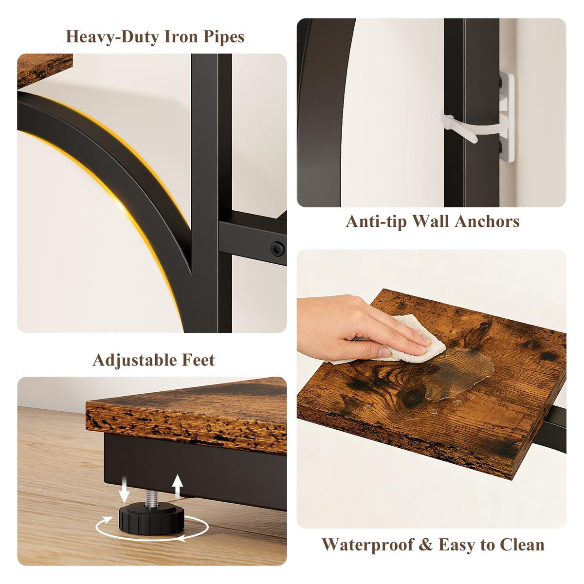 ikkle plant stand includes hanging hook for trailing plants and added visual interest