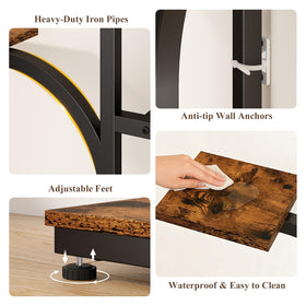ikkle plant stand includes hanging hook for trailing plants and added visual interest