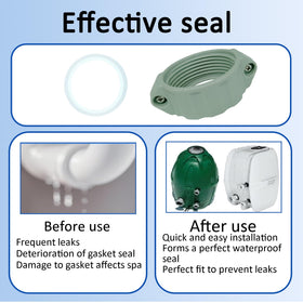 IKSI airjet pump ends fit cleanly for smooth maintenance.