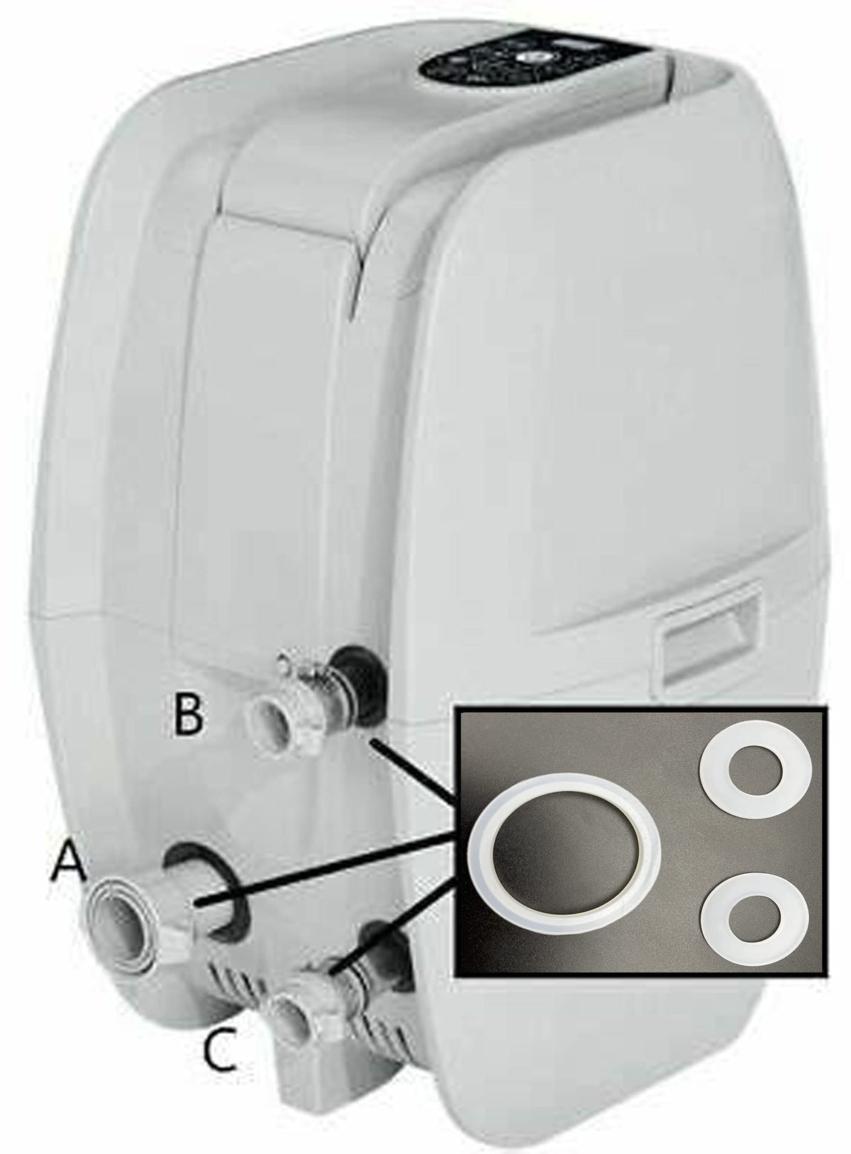 IKSI BC small connection seals ensure reliable small-diameter spa fittings.