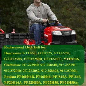 IKSI 144959 belt shown with broad compatibility for Husqvarna and Poulan