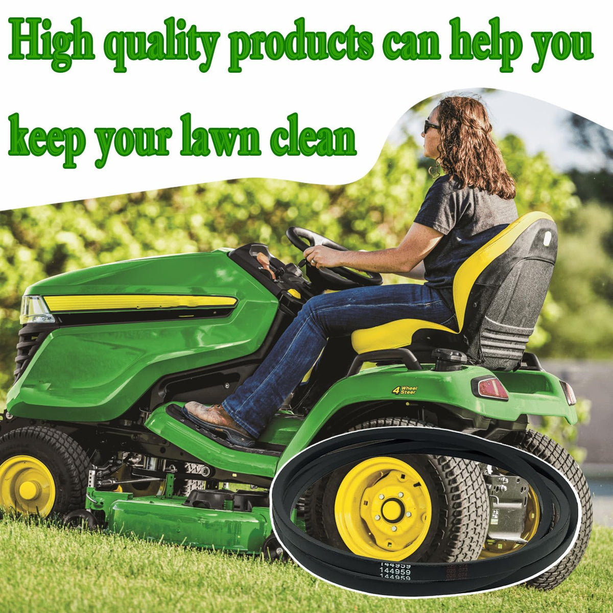IKSI durable belt material supports long mowing seasons