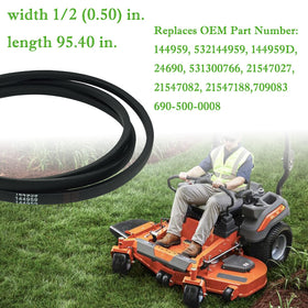 IKSI OEM deck belt ready for Craftsman and Husqvarna installation
