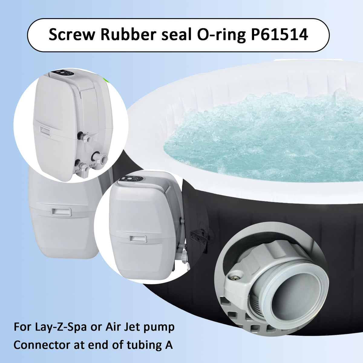 IKSI rubber washer provides compressible cushion for reliable fittings.