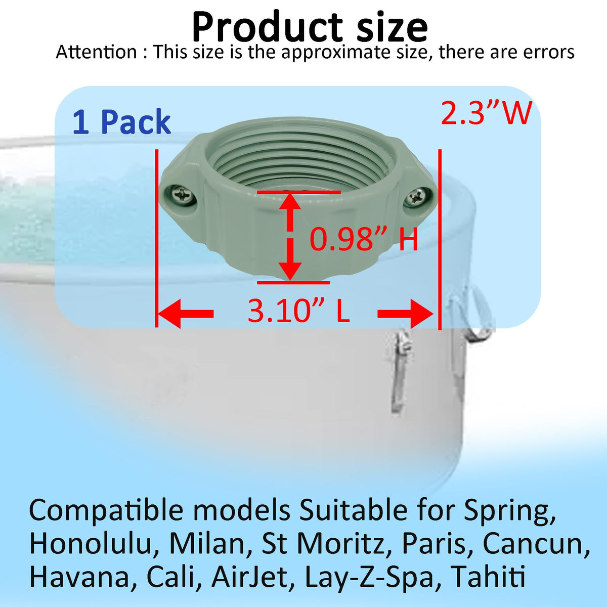 IKSI seals gaskets washers for durable water-tight seals during spa use.