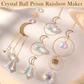 ilclviz suncatcher crystal balls create rainbow reflections