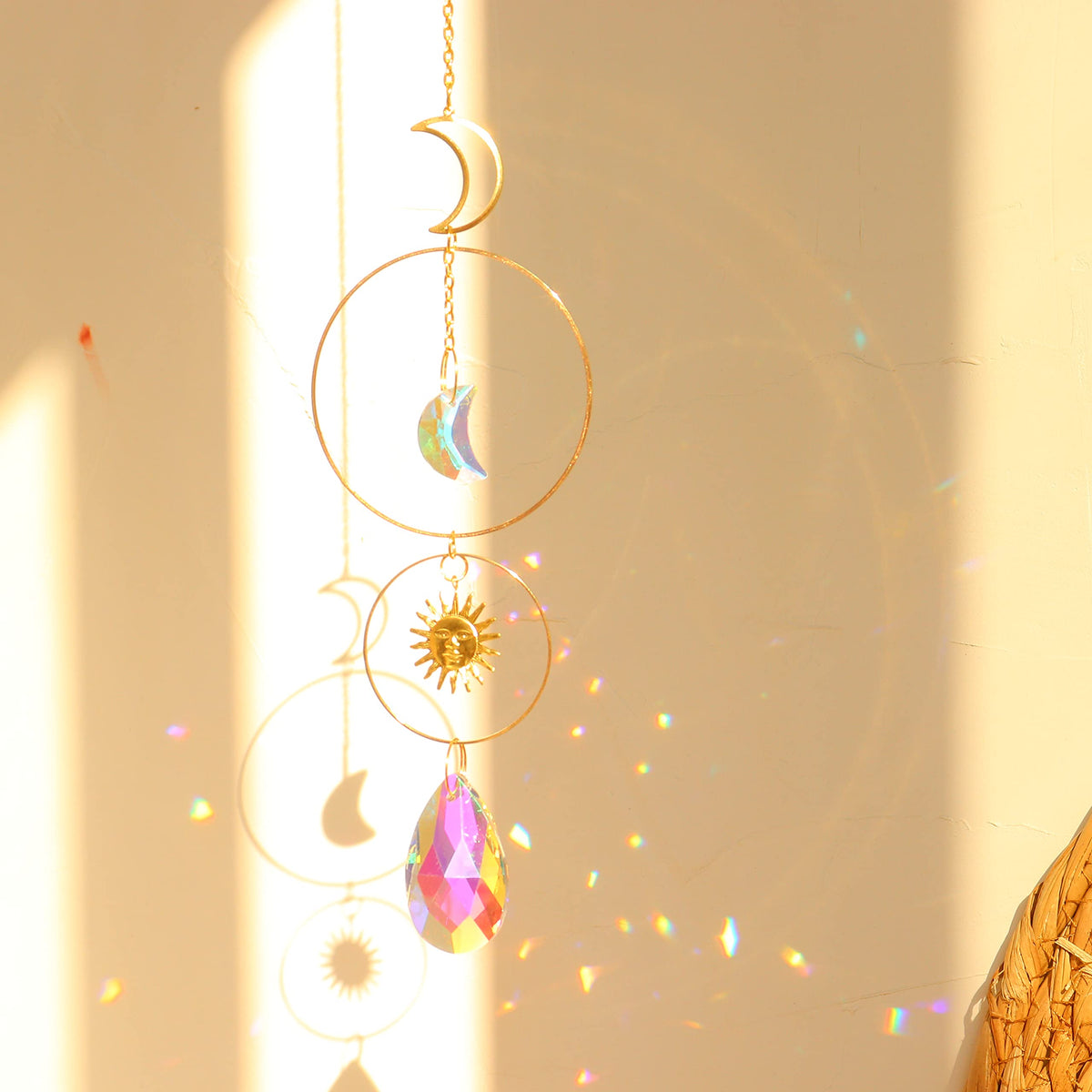 ilclviz hanging prism sun catcher for indoor outdoor decorating