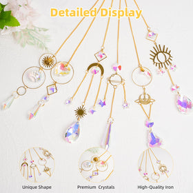 ilclviz crystal chandelier suncatcher for wedding car tree displays