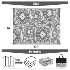 Ileading easy-clean rug resists spills, ideal for outdoor gatherings