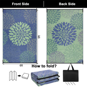 Ileading reversible floral pattern rug shows two chic sides for easy refresh.