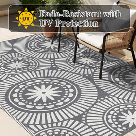 Ileading UV-protected rug maintains color and durability under sun exposure