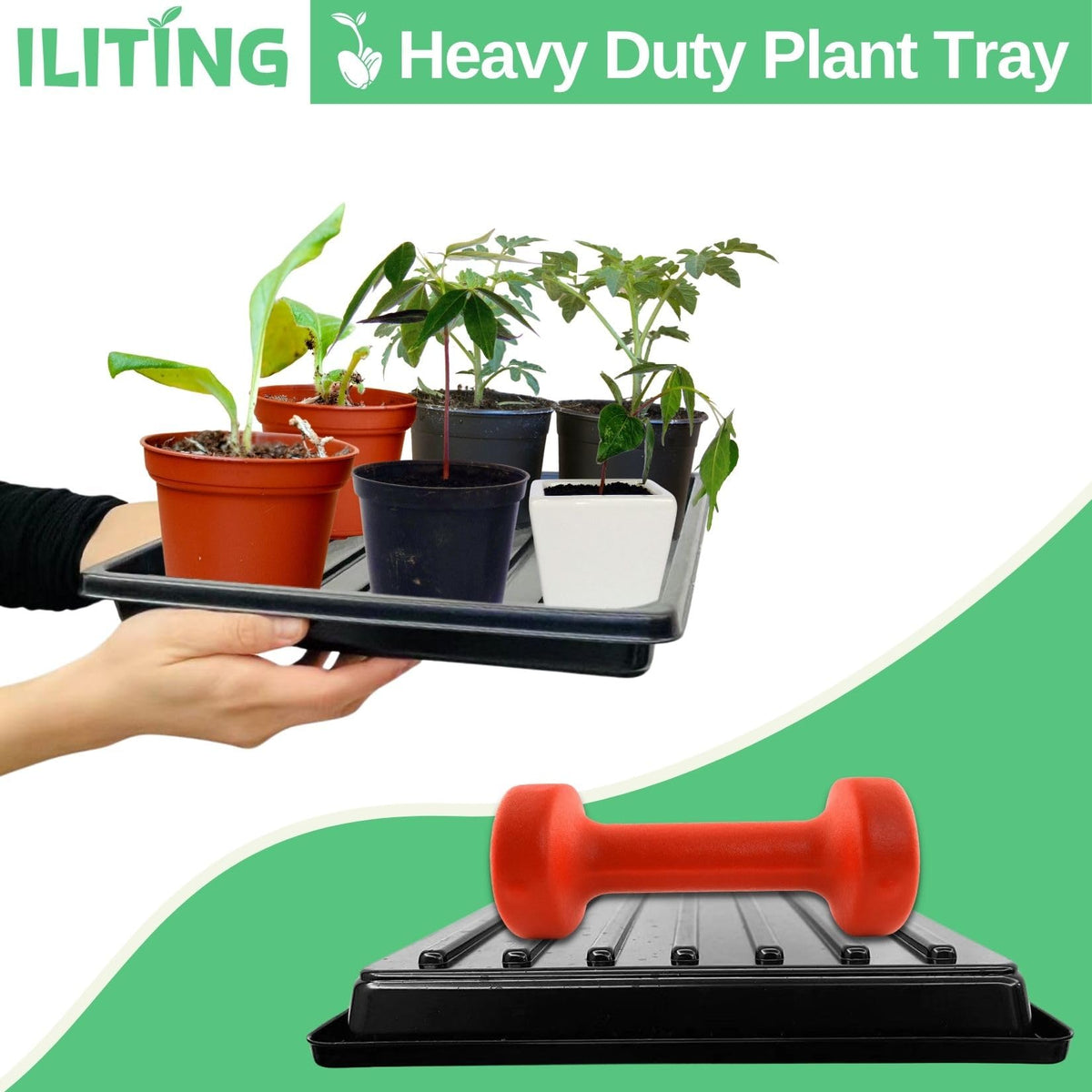 ILITING 1010 square tray - space-saving organization for pots.