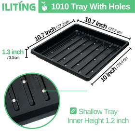 ILITING 1010 seedling tray without drain holes for flexible planting.