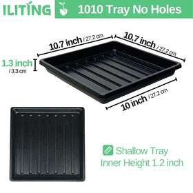 ILITING 1010 square tray with holes showing drainage versatility