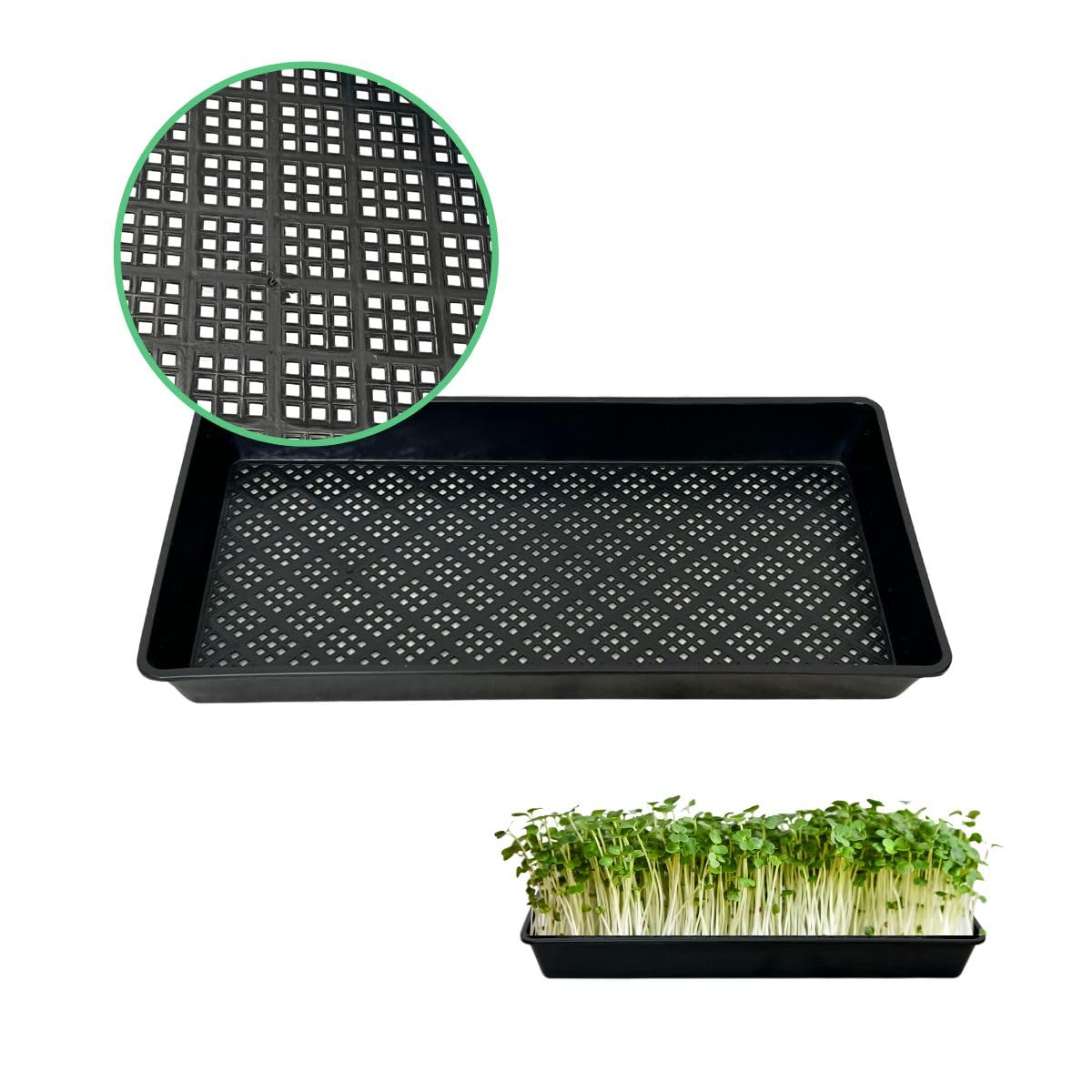 ILITING 1020 seedling tray stackable for convenient storage and transport