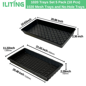 ILITING no-hole trays catching excess water to keep the workspace tidy