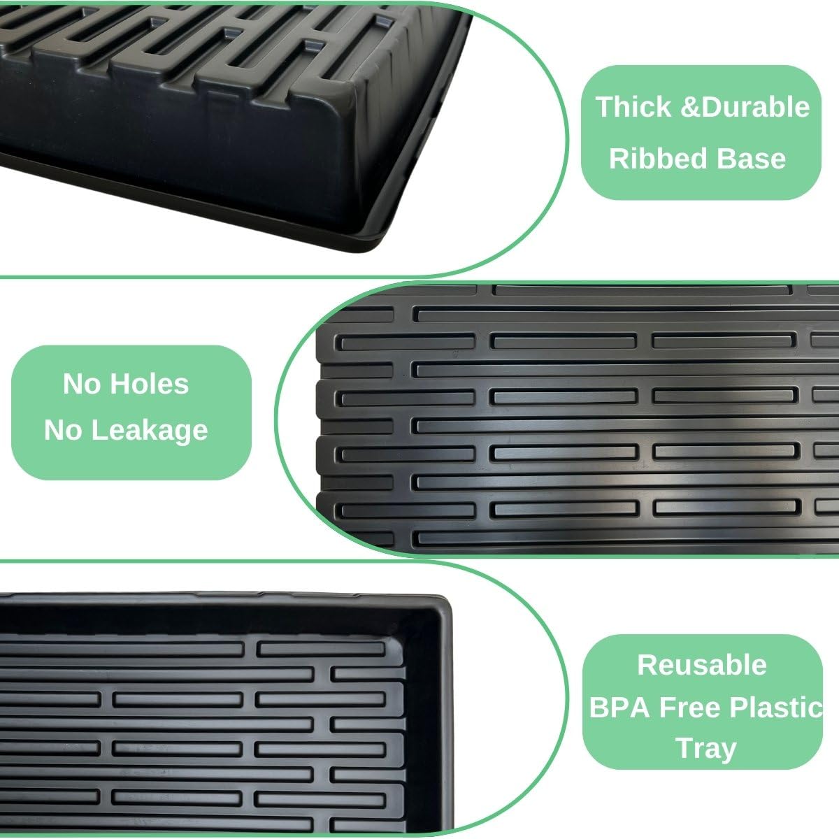 ILITING heavy-duty BPA-free materials ensure long-lasting seedling trays