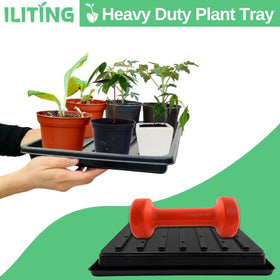 ILITING tray placed in a balcony garden for compact seedling growing.