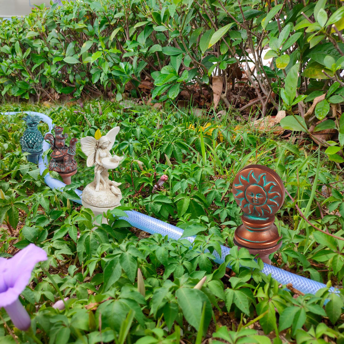 ilitphke angel statue hose guide offers timeless garden decor and hose guidance