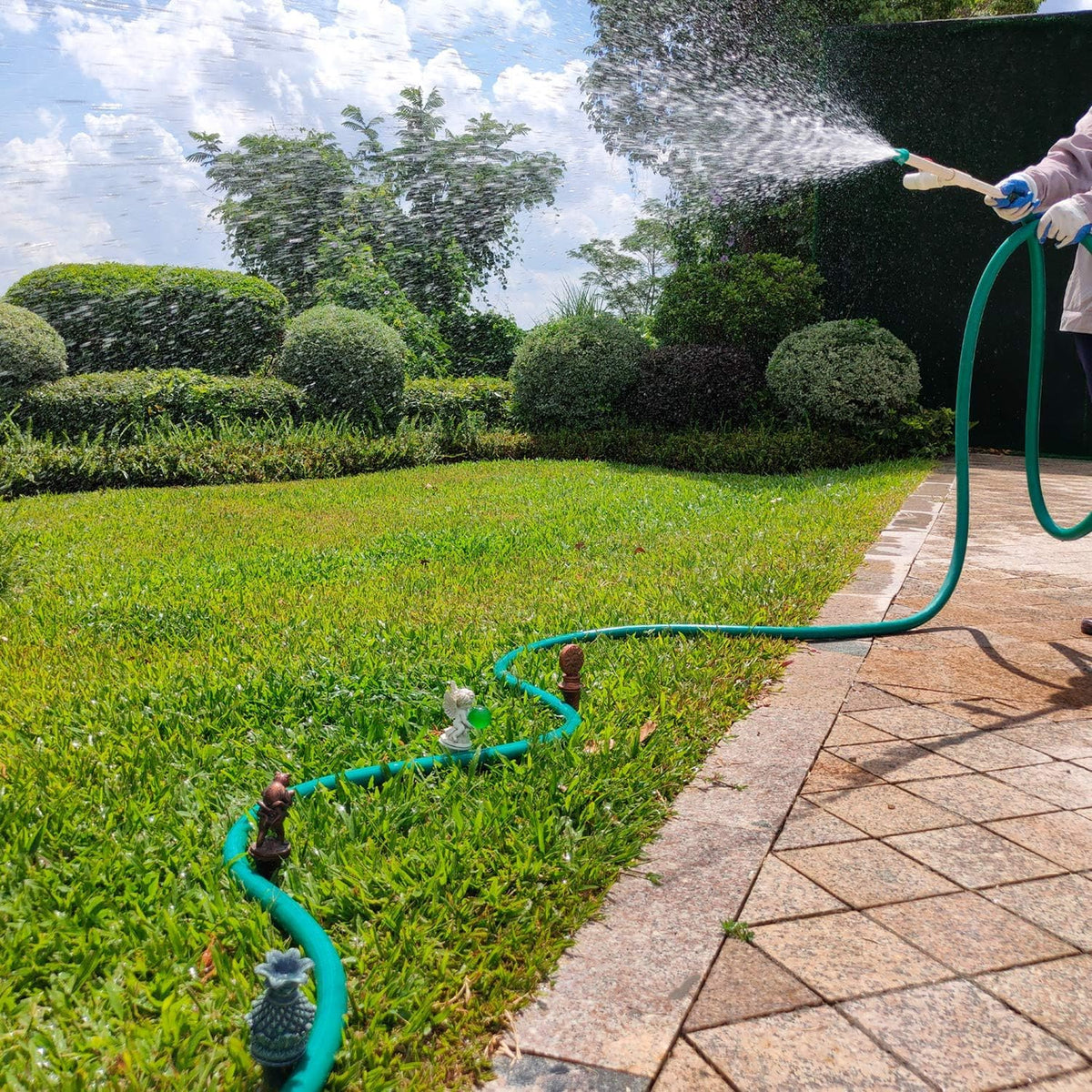 ilitphke tortoise-squirrel hose guide combines playful art with sturdy routing