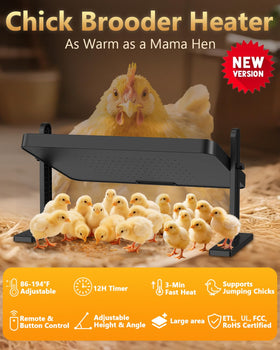 ILOJUST brooder plate remote control enables easy temperature adjustments