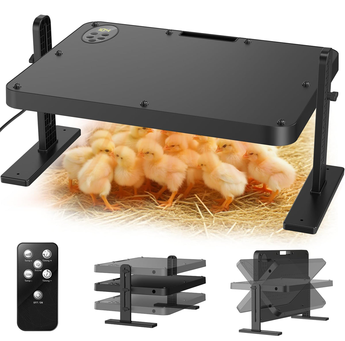 ILOJUST chick brooder plate with a 16x12 heat area for up to 30 chicks