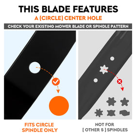 ILONPA 42in notched blade for Ariens 04265400 installation and secure mounting.