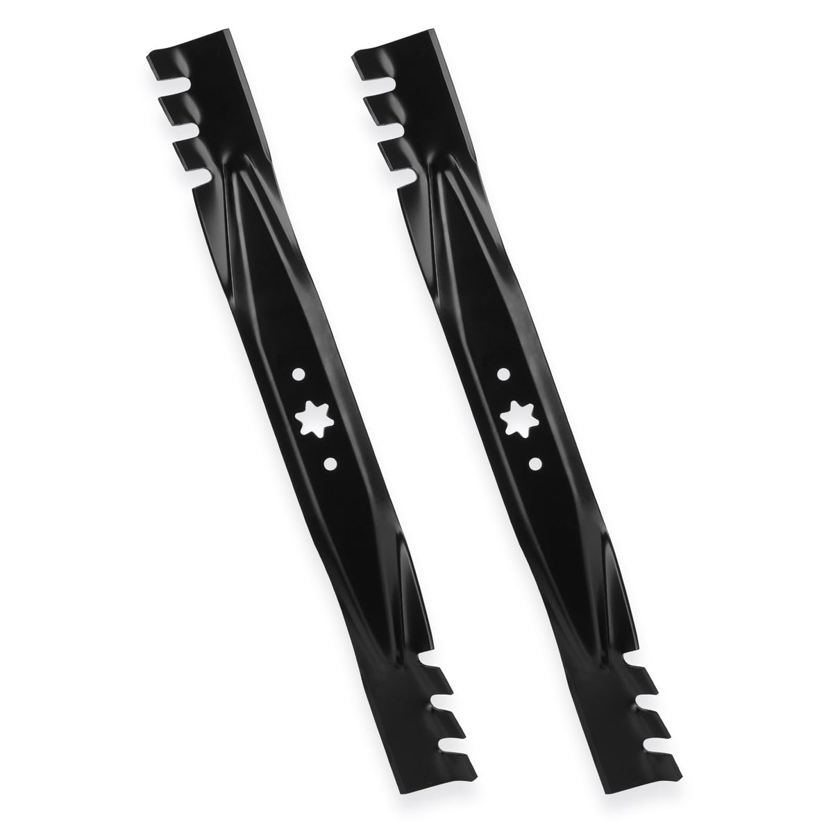 ILONPA 42-inch mulching blades pack ready for 42-inch decks for efficient mowing