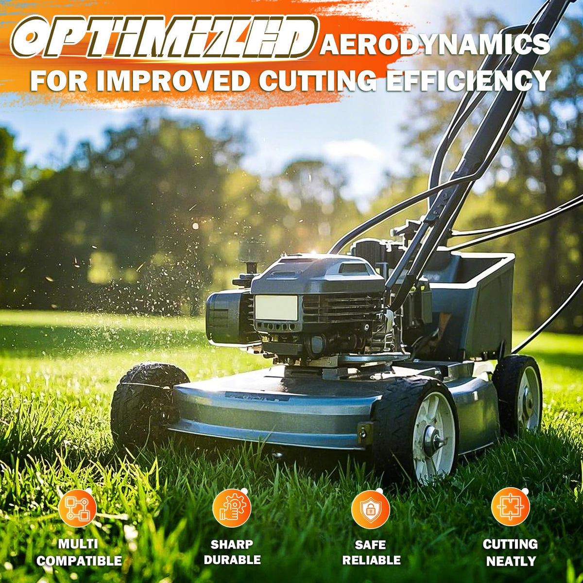 ILONPA 46-inch mower blade for Jonsered YT46, steady performance across decks.