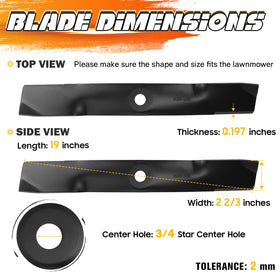 ILONPA 5mm thick blades resist wear for longer life.