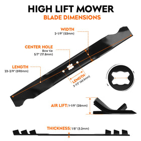 ILONPA blade fitment deck 21inch demonstrates universal compatibility