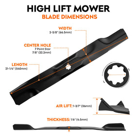 ILONPA blades compatible with multiple John Deere models and EZtrak