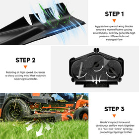 ILONPA Craftsman LT2000 compatible blades shown