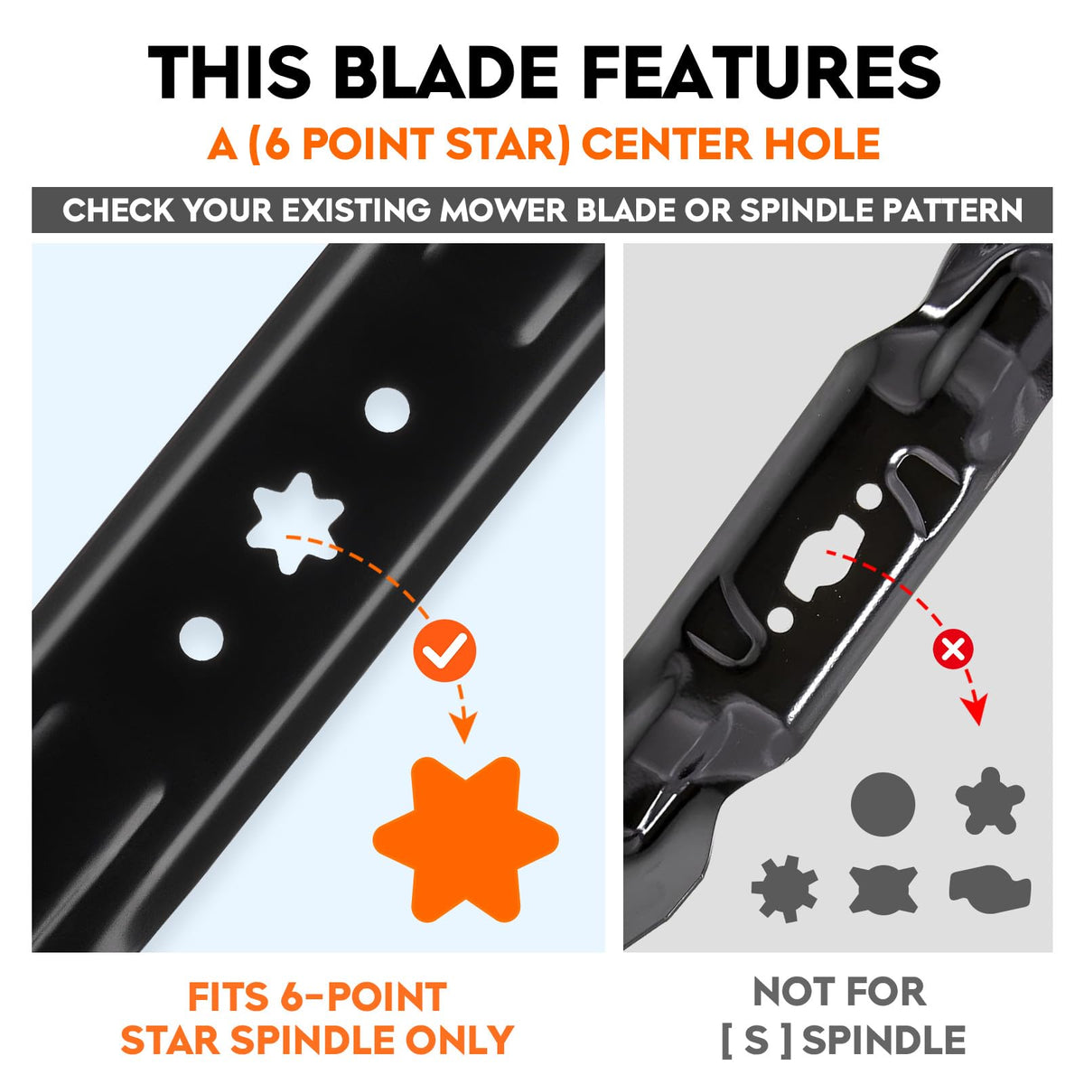 ILONPA Cub Cadet compatibility blades fit ZT1-46 and XT1 series for reliable mowing