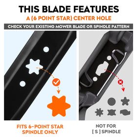 ILONPA Cub Cadet XT1/XT2 compatible blades mounted on a 42-inch deck