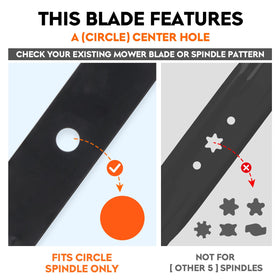 Ilonpa GY20569 compatible Sabre 54 deck blades ensure smooth compatibility and fit.